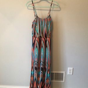 Francesca’s multi maxi dress